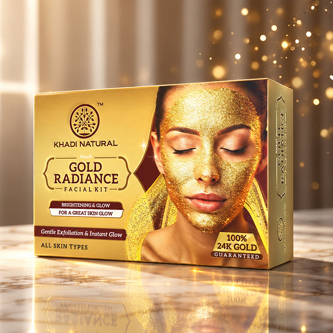 Khadi Natural 24K Gold Radiance Facial Kit - 50gm