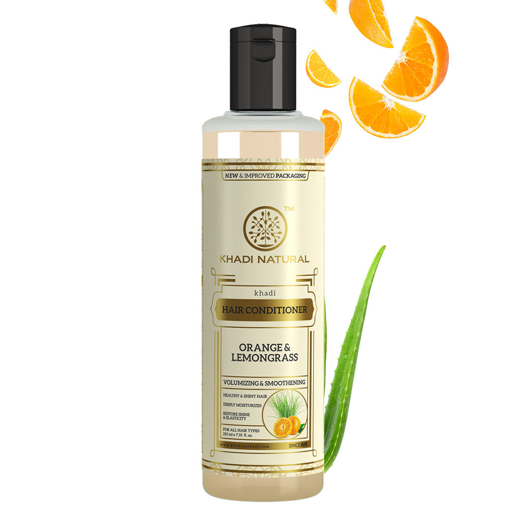 Khadi Natural Herbal Orange Lemongrass Hair Conditioner-210 ml