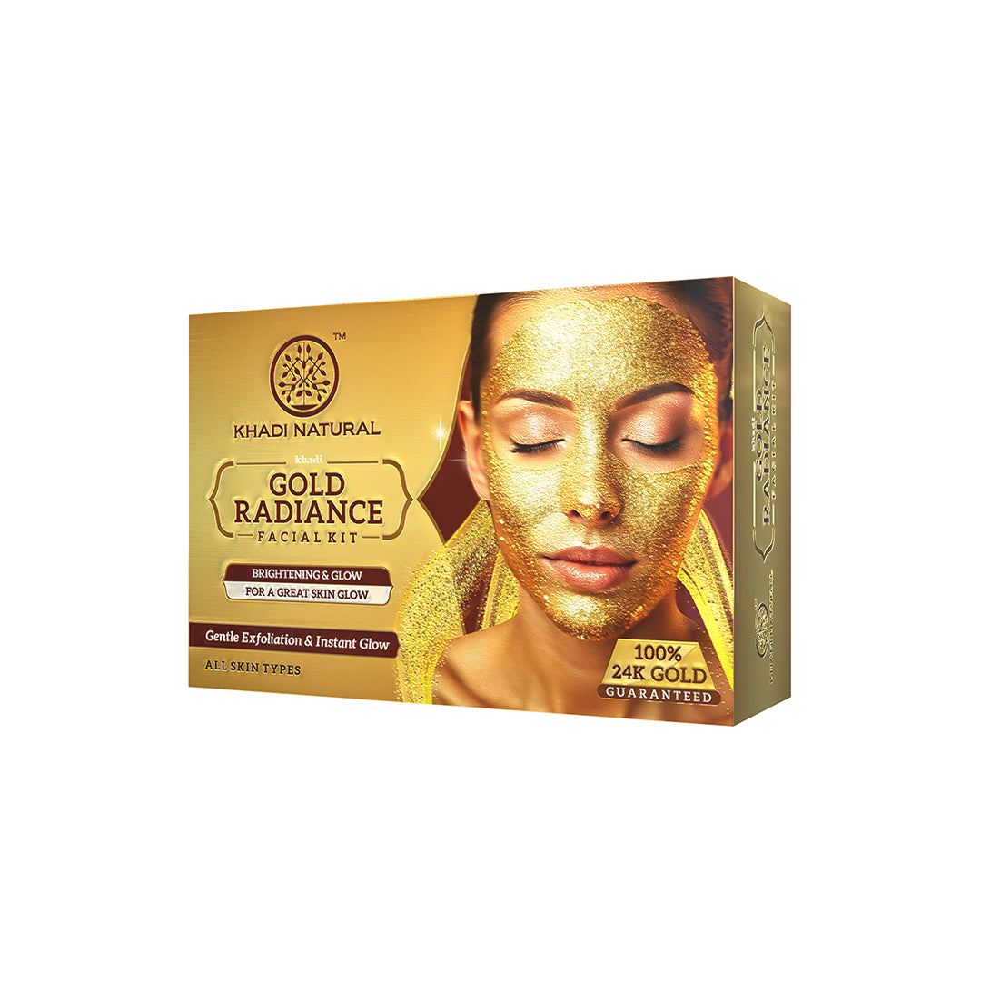 Khadi Natural 24K Gold Radiance Facial Kit - 50gm