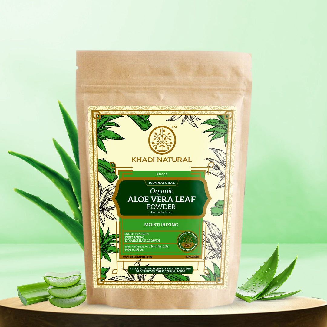 Organic Aloe Vera Leaf Powder - 100% Natural-100 g