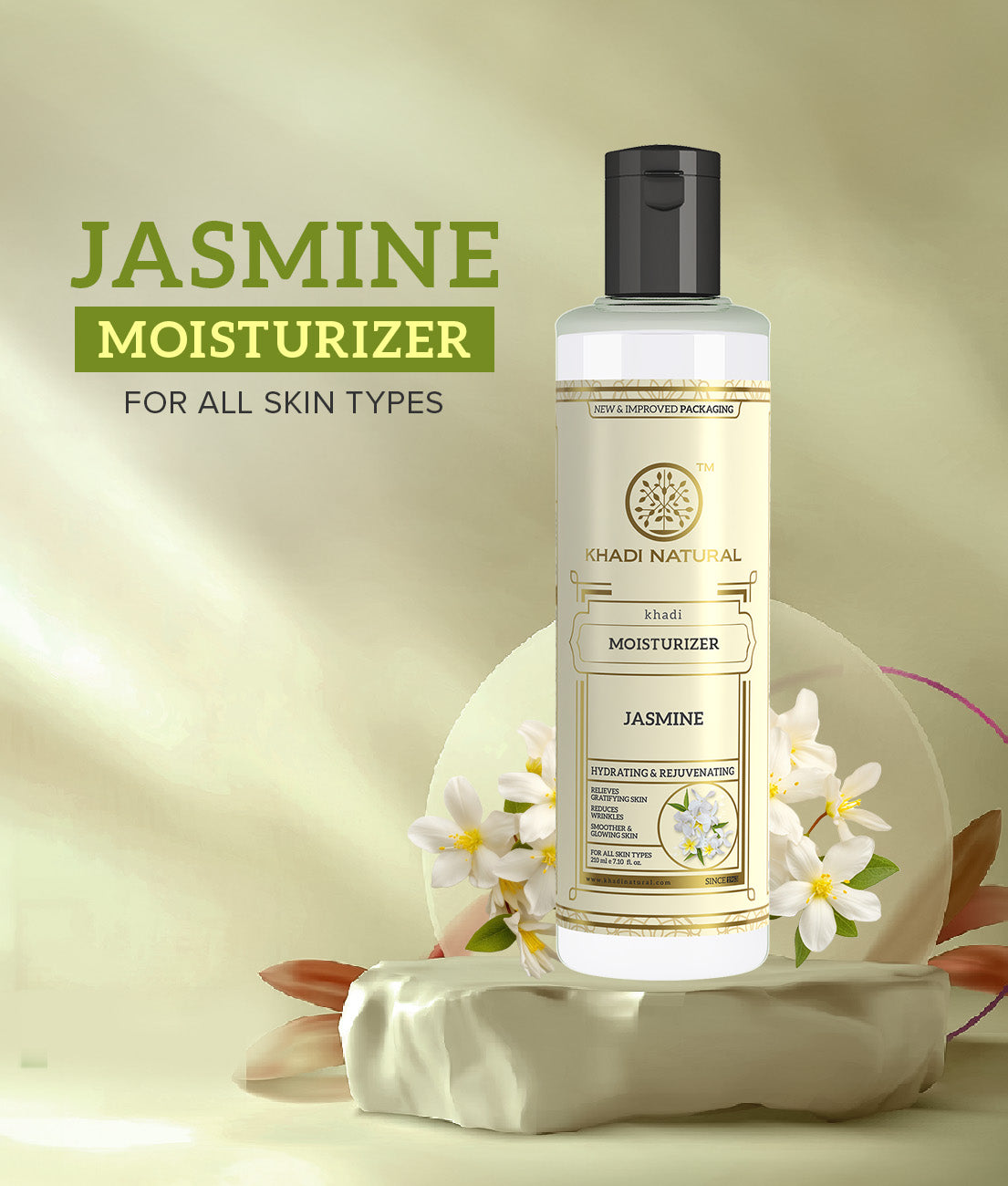 Khadi Natural Pure Jasmine Moisturizer-210 ml