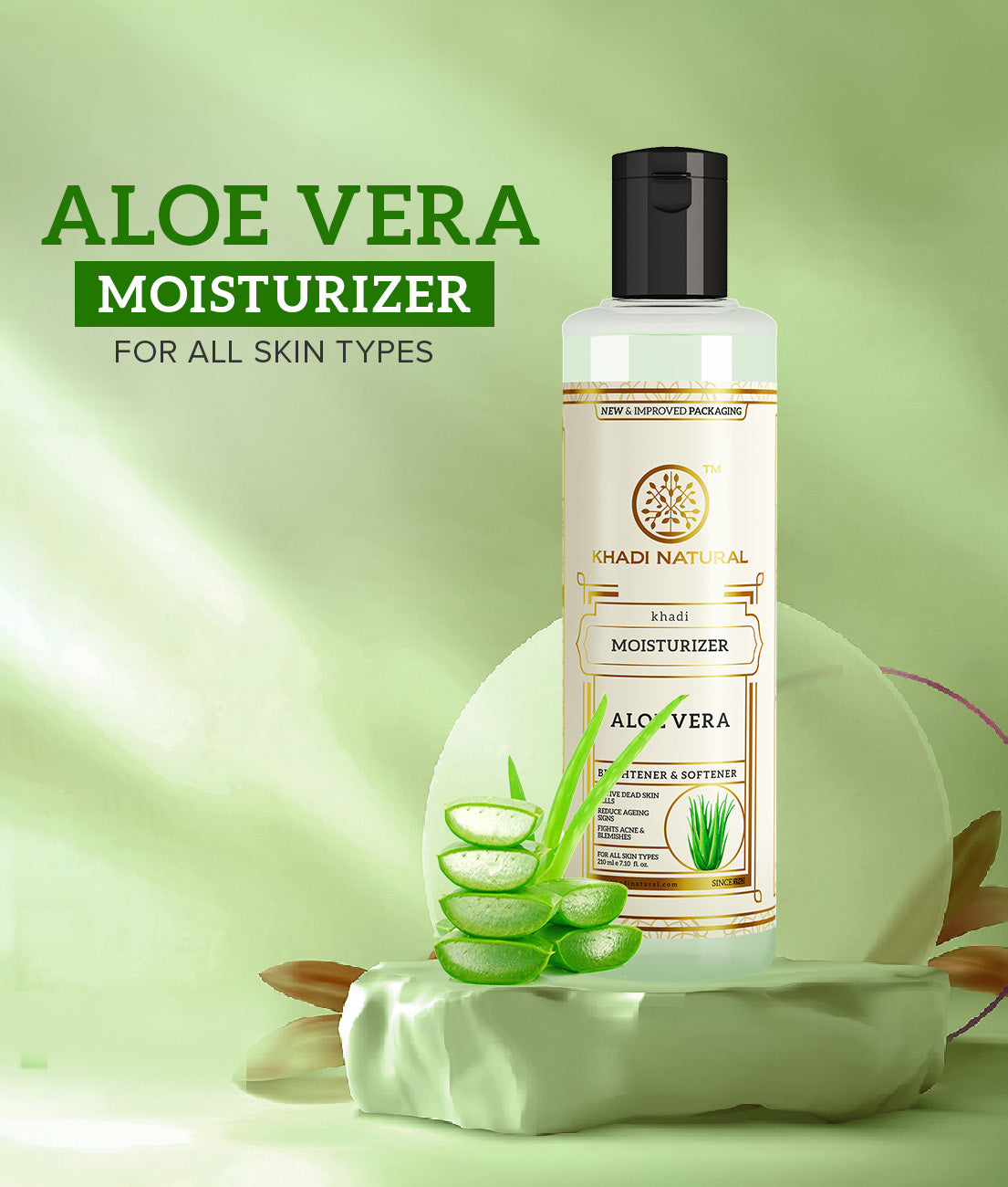Khadi Natural Aloe Vera Moisturizer - 210 ml