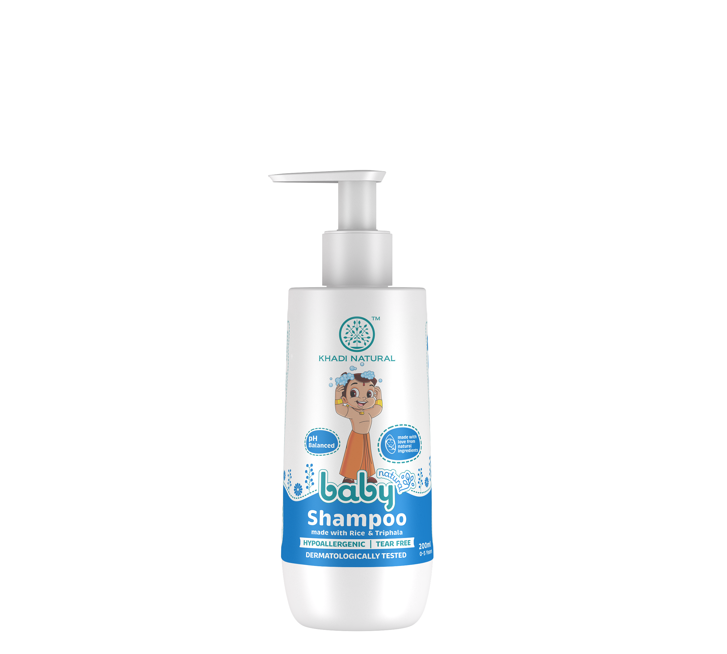 Khadi Natural Chota Bheem Baby Shampoo With Rice & Triphala-200 ml