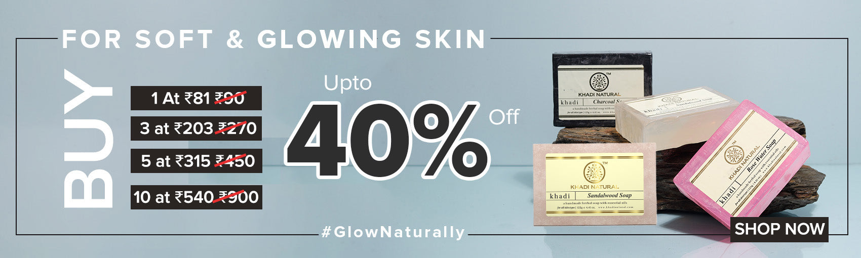 Buy 100 Handmade Soaps Online in India Khadi Natural