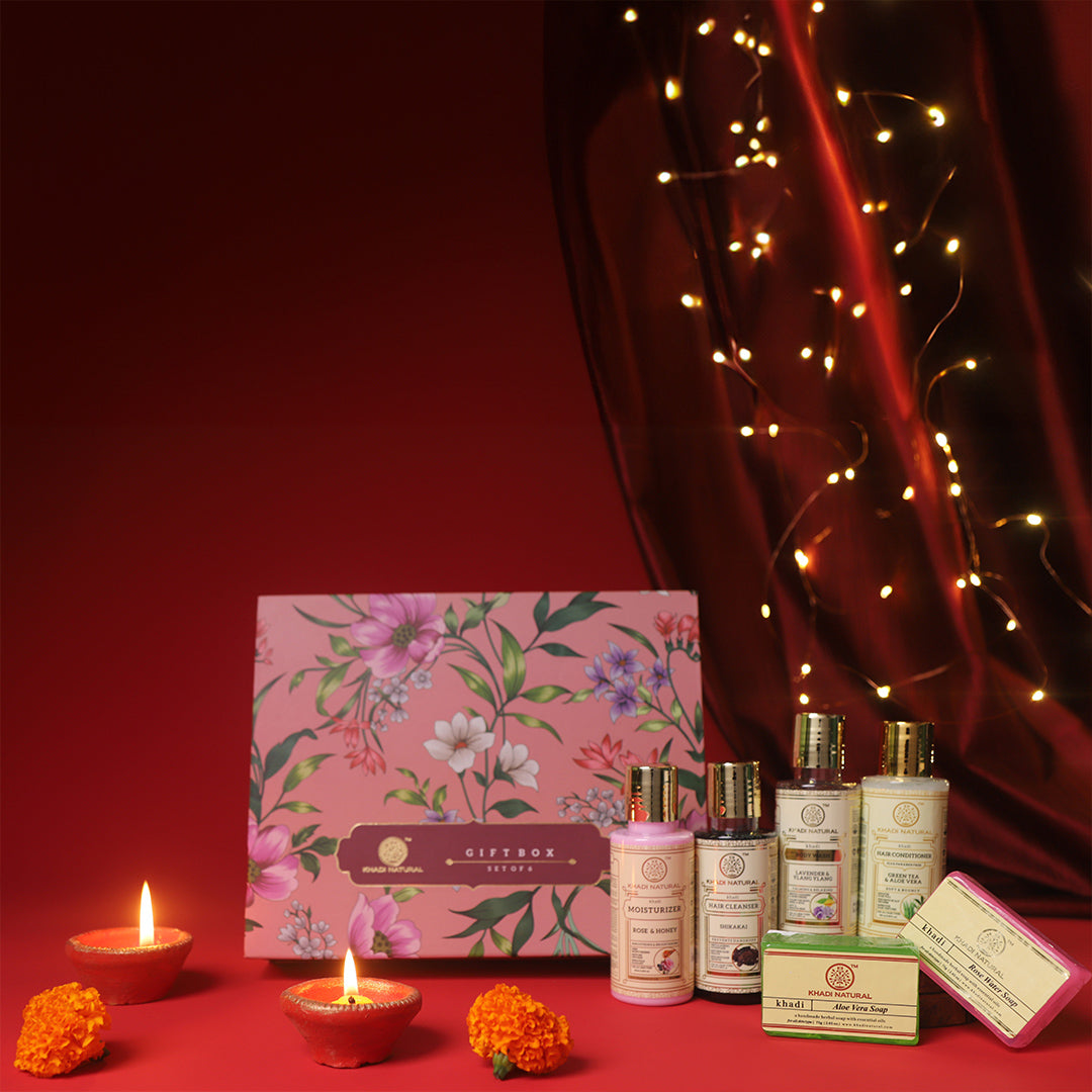Khadi Natural Gift Box Combo Pack Of 6 Sale