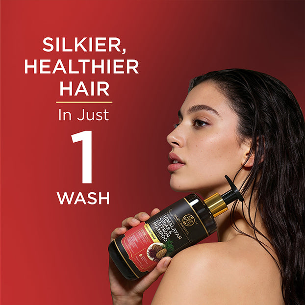 Khadi Natural Powered Botanics Himalayan Cedar & Saffron Shampoo for Healthy Hair - 310ml