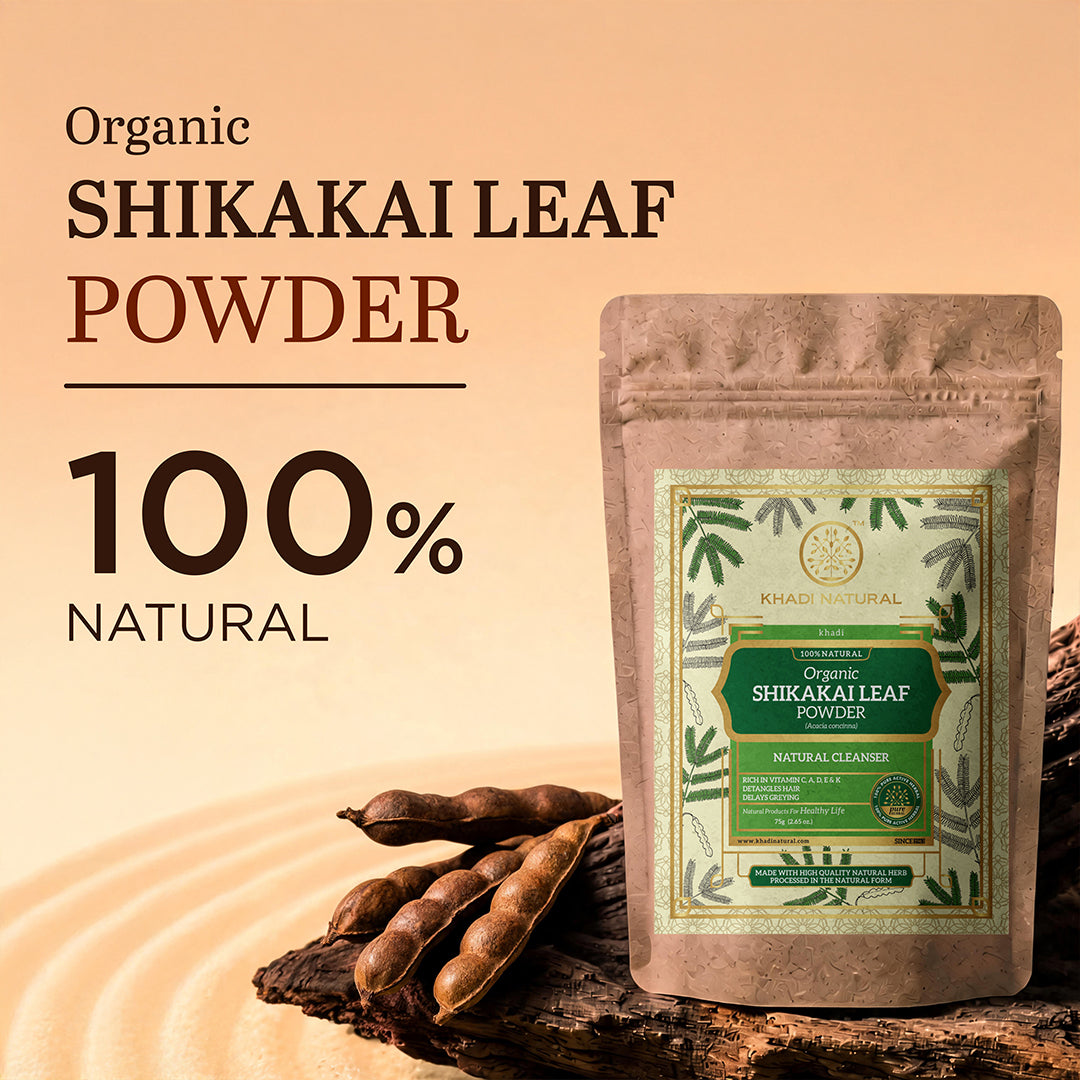 Khadi Natural Shikakai Leaf Organic Powder for Hair Care 75gm