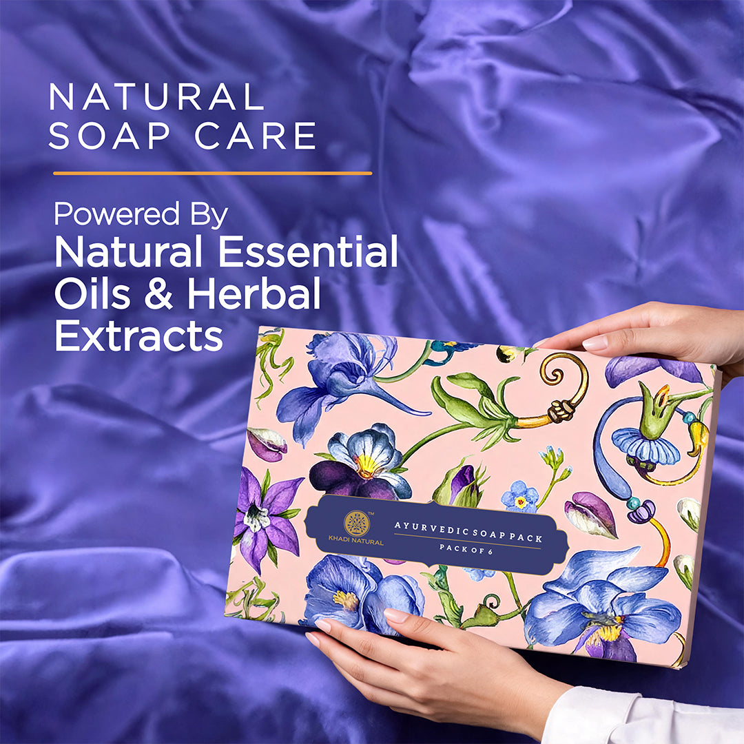 Khadi Natural Ayurvedic Soap Kit Combo Pack Of 6 – 50gm Each