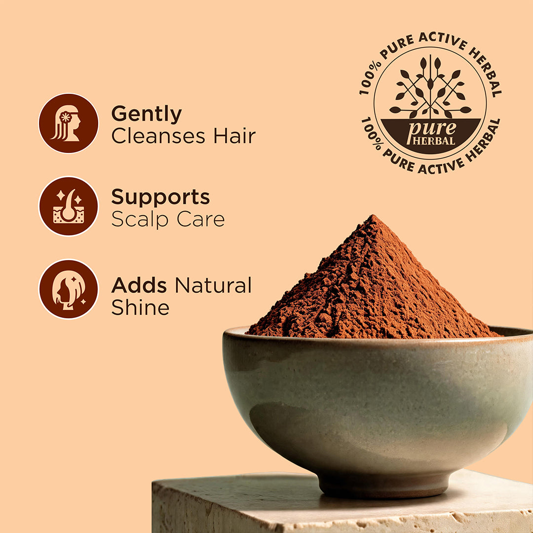 Khadi Natural Reetha Fruit Organic Powder for Hair Cleansing 75gm