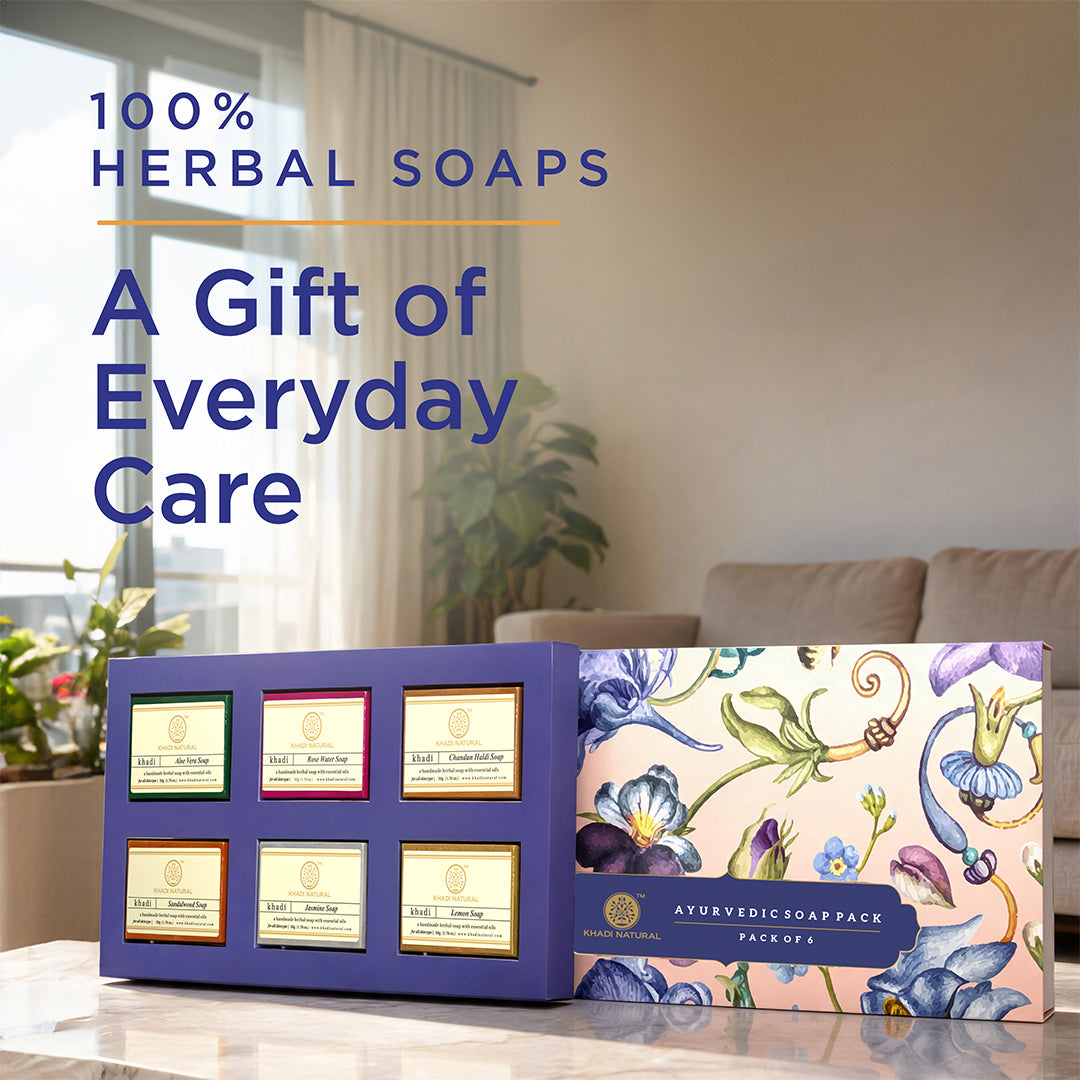 Khadi Natural Ayurvedic Soap Kit Combo Pack Of 6 – 50gm Each