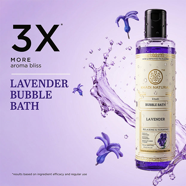 Khadi Natural Lavender Bubble Bath - 210ml