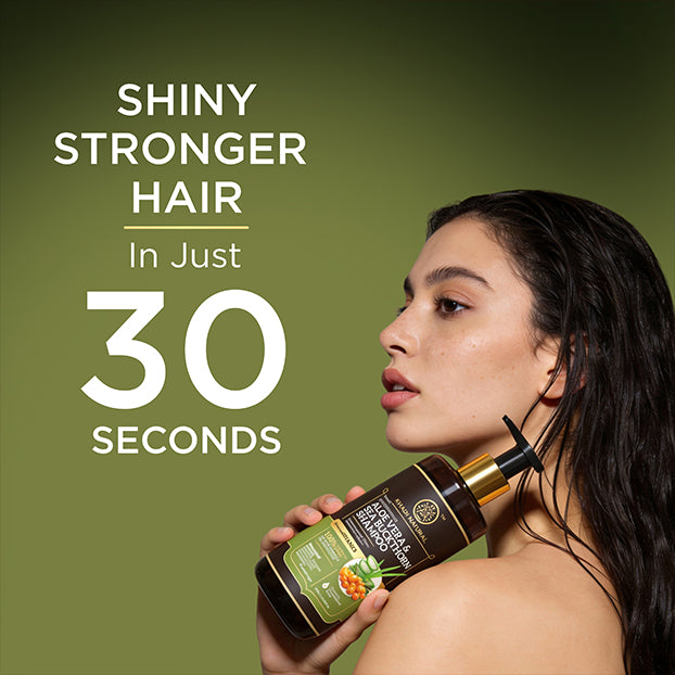 Khadi Natural Powered Botanics Aloe Vera & Seabuckthorn Shampoo for Hydrated Hair - 310ml