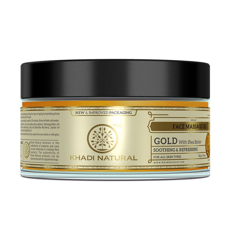 Khadi Natural Gold Face Massage Gel - 50 g