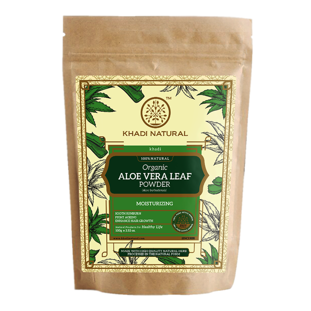 Organic Aloe Vera Leaf Powder - 100% Natural-100 g