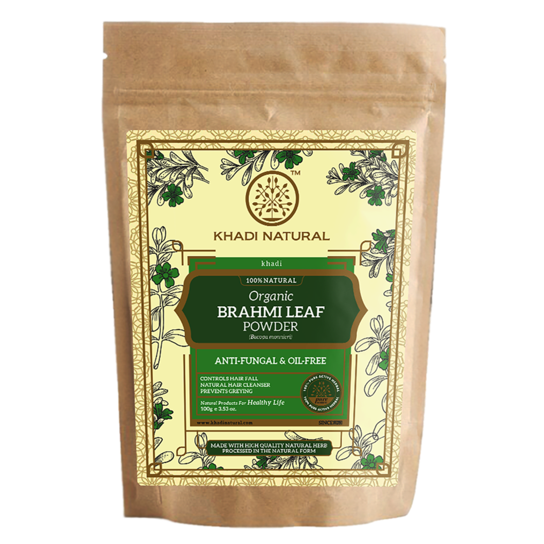 Organic Brahmi Leaf Powder - 100% Natural - 100 g