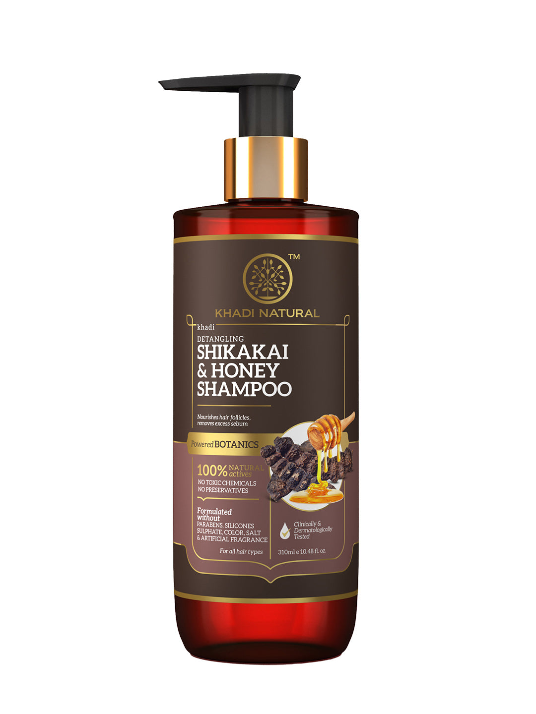 KHADI NATURAL Shikakai & Honey Shampoo- Powered Botanics