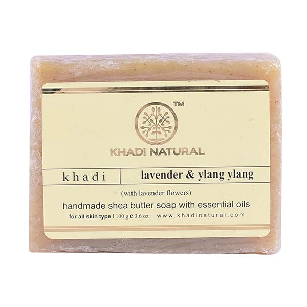 Khadi Natural Lavender & Ylang Ylang With Lavender Flowers-100 g